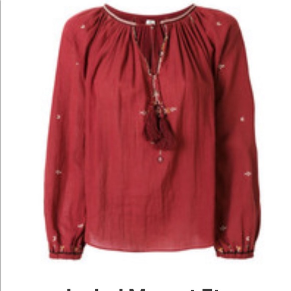 Étoile Isabel Marant peasant top size 6 US - Picture 2 of 7